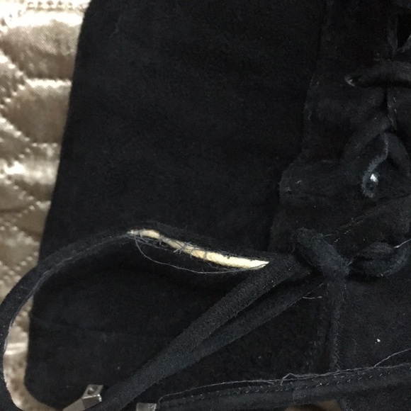 Black Suede Sam Edelman Thigh High Boots - Picture 8 of 10